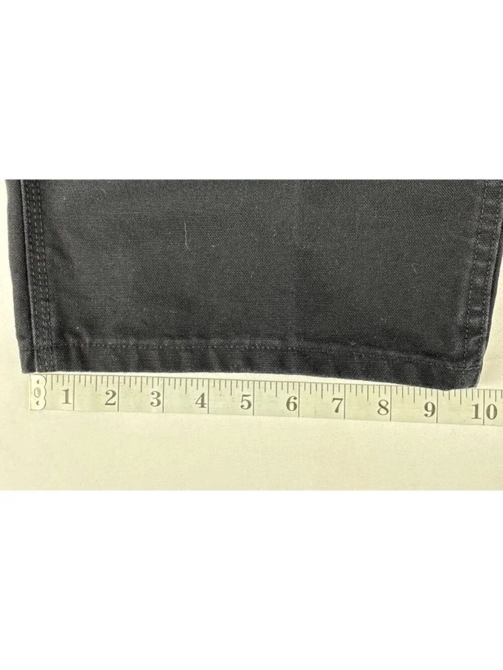VTG Carhartt B11 Loose Fit Black Washed Duck Canvas Carpenter Work Pants 44x34